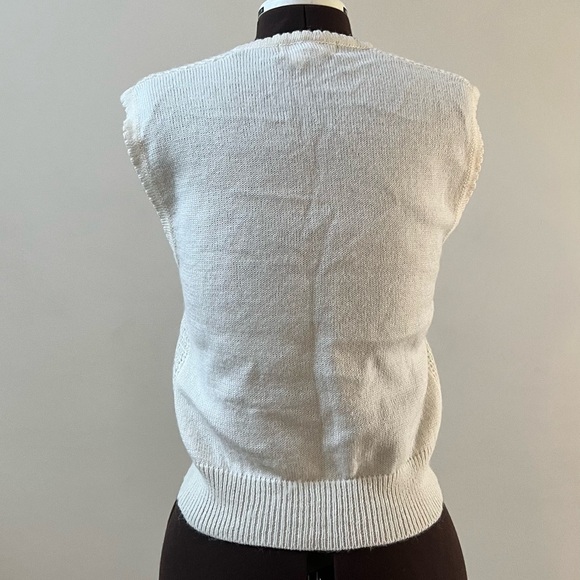 cream knitted vest with , in great condition - Picture 10 of 10